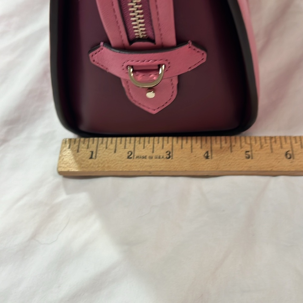 kate spade Hot Pink Satchel Crossbody with Dark Red Tag - Picture 10 of 11